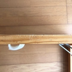 無印良品　パイン材テーブル・折りたたみ式の画像