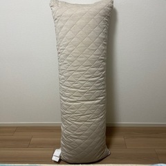 接触冷感・冷んやり抱き枕　ロングクッション　ベージュ