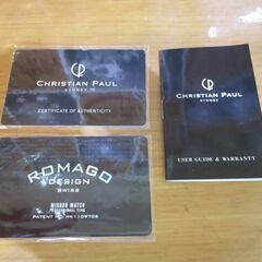★値下★　クリスチャンポール　MAR-BLK-GLD　腕時計　正規品　未使用品　店舗展示品　箱/正規カード付き　大理石柄　【ハンズクラフト宜野湾店】の画像