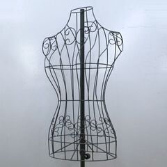 フレンチアイアントルソー 服飾 ディスプレイ 高さ調整可能 フレンチトルソー ワイヤートルソー ブラック 札幌市 清田区 平岡の画像