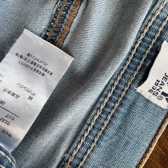 デニム　ワイドパンツの画像