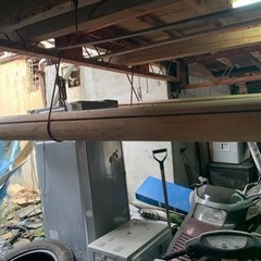 木材、丸太、担ぎ棒、木、7m2本　の画像