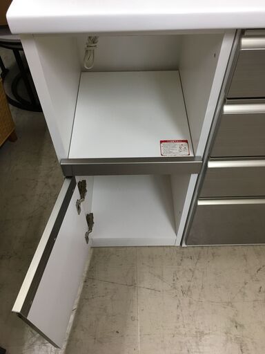 高橋木工所 キッチンボード ラピス160 幅160cm 2枚扉レンジボード 食器棚 カップボード スロークローズ 作業台 モイス加工(