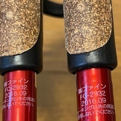 ウォーキングポール　歩行用ステッキ　2本組の画像