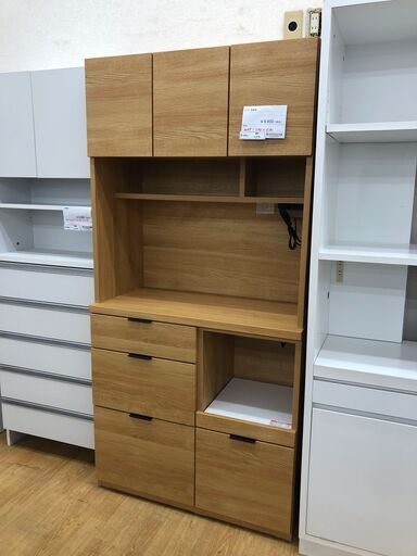 ★ジモティ割あり★  ニトリ 食器棚  W89×D42×H181 クリーニング済み SJ2784