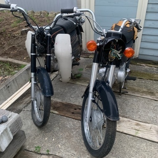 ホンダCD 50 カスタム&修理ベース　ボアアップエンジン　レックガード付き