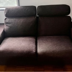 【無印良品】2人掛けソファ ヘッドレスト付き【24日まで限定】
