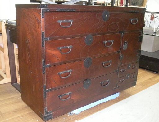 R523 アンティーク家具和製アンティーク風 衣装箪笥、和タンス 幅120cm Used