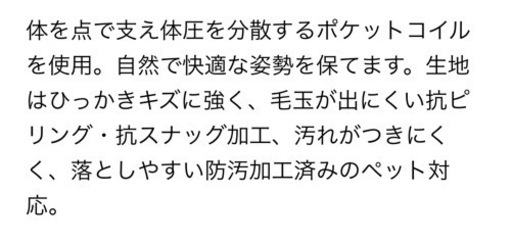 ニトリ　2人用ソファー　グレー