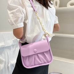 新品未使用　marcydorn  リボンショルダーバッグ　パープルの画像