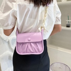 新品未使用　marcydorn  リボンショルダーバッグ　パープルの画像
