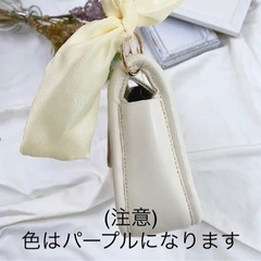 新品未使用　marcydorn  リボンショルダーバッグ　パープルの画像