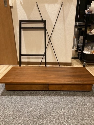 ★値下げ　木製のPCテーブル(組み立て写真はイメージです)