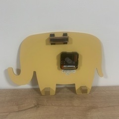 木製 壁掛け時計 ぞうさんの画像