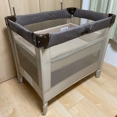 【布団付/欠品なし】Aprica ココネルエアー 折りたたみベビーベッド アップリカ Aprica ココネルエアー ベビーベッド 折りたたみ式