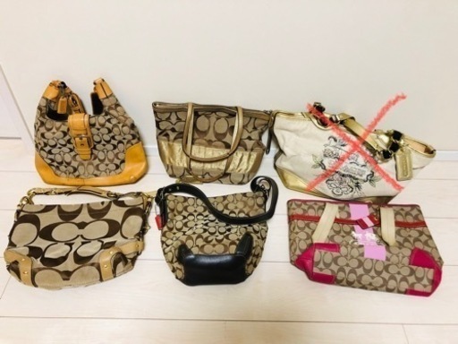 【募集一旦停止】コーチ ショルダーバッグ ハンドバッグ COACH 5点 セット ブランド 百貨店 本物 転売 せどり メルカリ フリマ