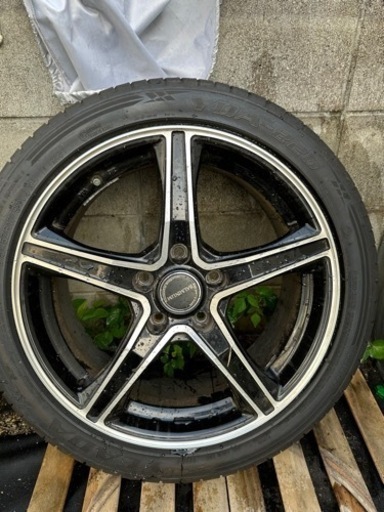 215/45R17 タイヤホイールセット C25 C26セレナ 日産 NISSAN