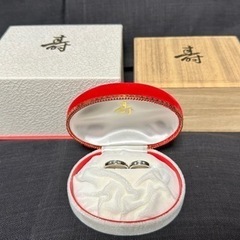 値下げ　pt900 結婚指輪  マリッジリング　0.10ctダイヤ入り💎の画像