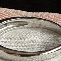 値下げ　pt900 結婚指輪  マリッジリング　0.10ctダイヤ入り💎の画像