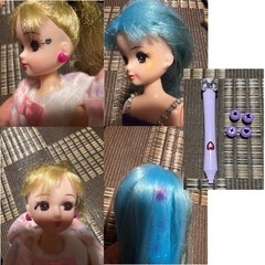 リカちゃん人形8体、ハウス3個、サーティーワン、小物の画像