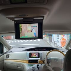 エスティマ2.4 アエラスGエディション　H19　車検6/4　123000ｋ　純正HDDナビ＆フルセグTV　フリップダウンモニター　カラーバックカメラ 　両側パワースライド　純正エアロ＆17ＡＷ　キセノン　クリアテール　7人乗りの画像