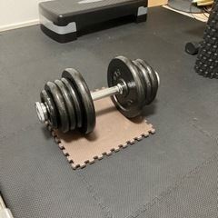 ダンベル25kg×2、ストレートバー