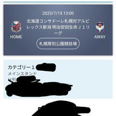 コンサドーレ チケットペア7月15日