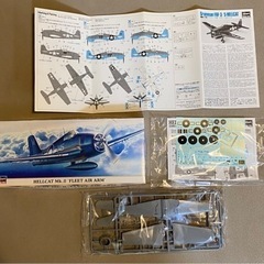 戦闘機　旧キット　Hasegawa 1 / 72スケールHellcat MKIIフリートエアアーム  の画像