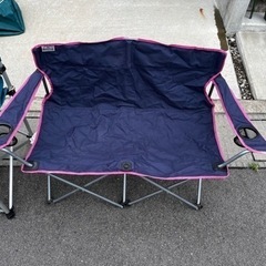 アウトドア　2人掛けベンチ