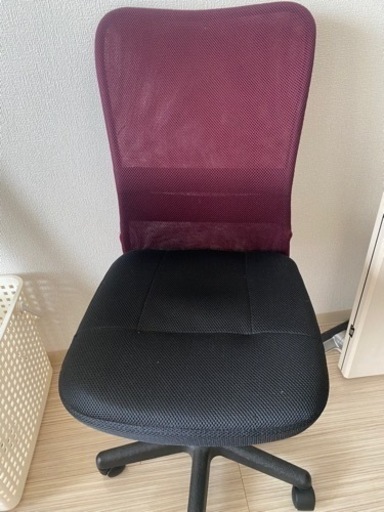 チェア　回転チェア　赤