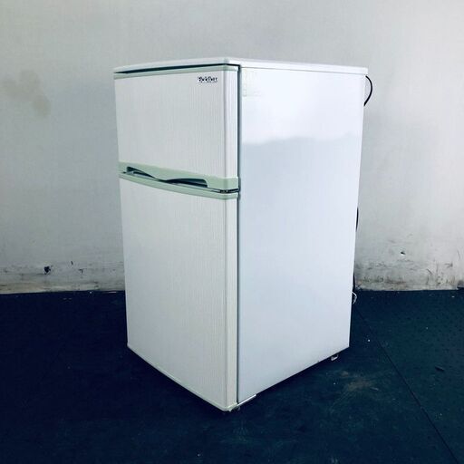 ID:rg217175 エラヴィタックス Elabitax 冷蔵庫 一人暮らし 中古 2014年製 2ドア 96L ホワイト 直冷式 右開き ER-107(HG)  【リユース品：状態B】【送料無料】【設置費用無料】