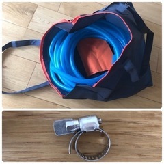 水道用　ホース　約10m 内径15ｍｍ×外径20ｍｍ　ブルー【ネット入り】の画像