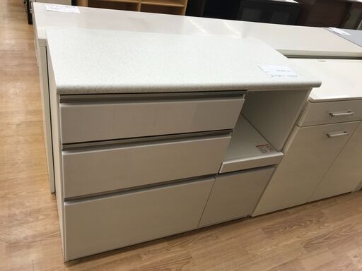 ★ジモティ割あり★ ニトリ レンジ台 白 H90×W100×D45 クリーニング済み KJ2319