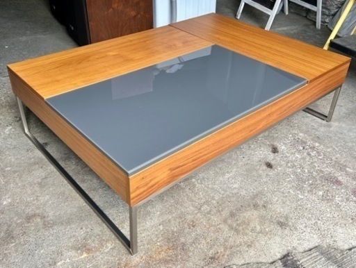 札幌引取り歓迎 美品 BoConcept ボーコンセプト CHIVA 収納付きコーヒーテーブル ウォールナット