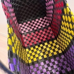 【新品】ハンドメイドのかごバッグ(ＬＬサイズ)の画像