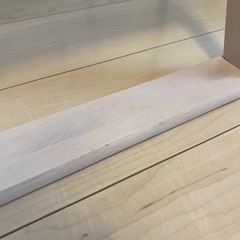 ②ハイチェア　ベビーチェア　木製　白の画像