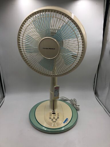 【動作良好！】★YUASA/ユアサ★扇風機　YT-3308TRI（BL）　ブルー　2016年製　リモコン・タイマーあり