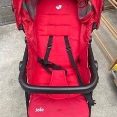 【売却済】ベビーカー joie ジョイー 赤の画像