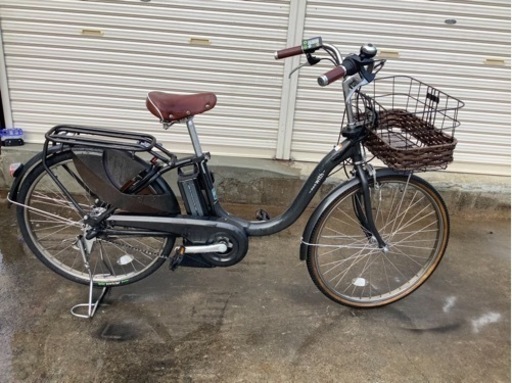 119 ヤマハ最新機種電動アシスト自転車pas with24インチマッドブラックアルミ