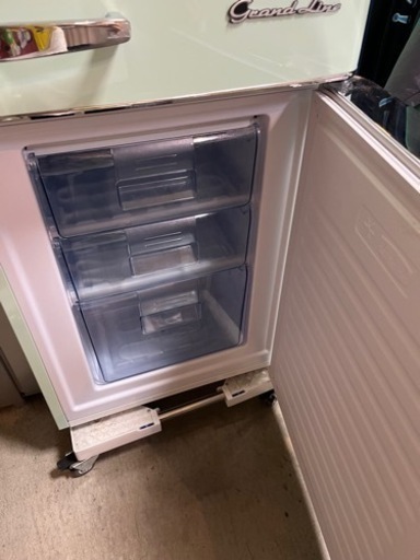 ✨?期間限定・特別価格?✨大人気 レトロ風冷蔵庫 GrandLine 198L ARE-198lg ミントグリーン 配送可能?