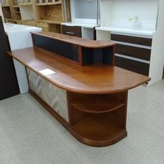 ホームバーカウンター（引き取り＆発送相談） 立ちカウンター／ハイカウンター（木目） W1200｜カウンター レンタル