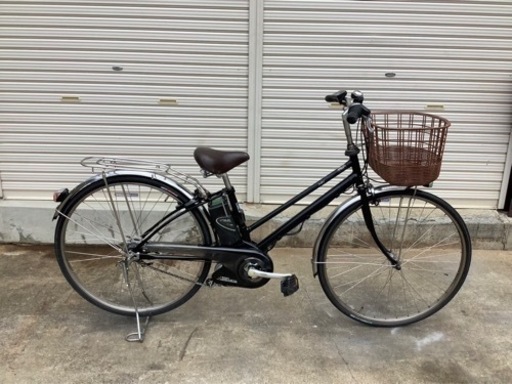 123 パナソニック新機種電動アシスト自転車vivi27インチ　ブラックボディー