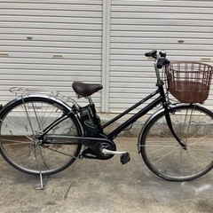 123 パナソニック新機種電動アシスト自転車vivi27インチ ブラックボディー