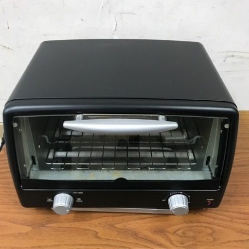 o2307-338 オーブントースター　POT-412R-B 2021年製　動作確認済　傷、汚れあり　現状渡し