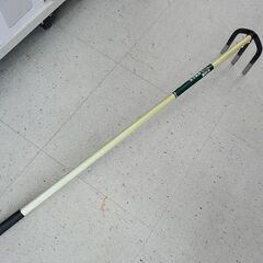 売約済！【恵庭】☆中古品☆木目調 パイプ柄備中鍬 鍬 1050ｍ...