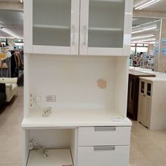 ★ジモティ割あり★  食器棚 白 H200×D42×W80 クリーニング済み TJ1400