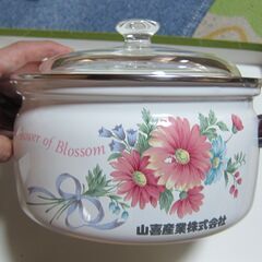 （J-618)　ホーロー鍋企業名入り(未使用）*引取り限定(加古川市　鶴林寺前）の画像