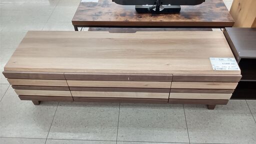 ★ジモティ割あり★  テレビ台 キャメル H37.5×D43×W140 クリーニング済み TJ1406