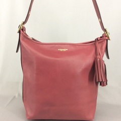 COACH 現行オールドコーチ ボルドーレザー 斜めがけショルダーバッグ C1480 F19889