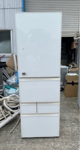 東芝  411L  5ドア冷蔵庫  ガラストップ  2017年